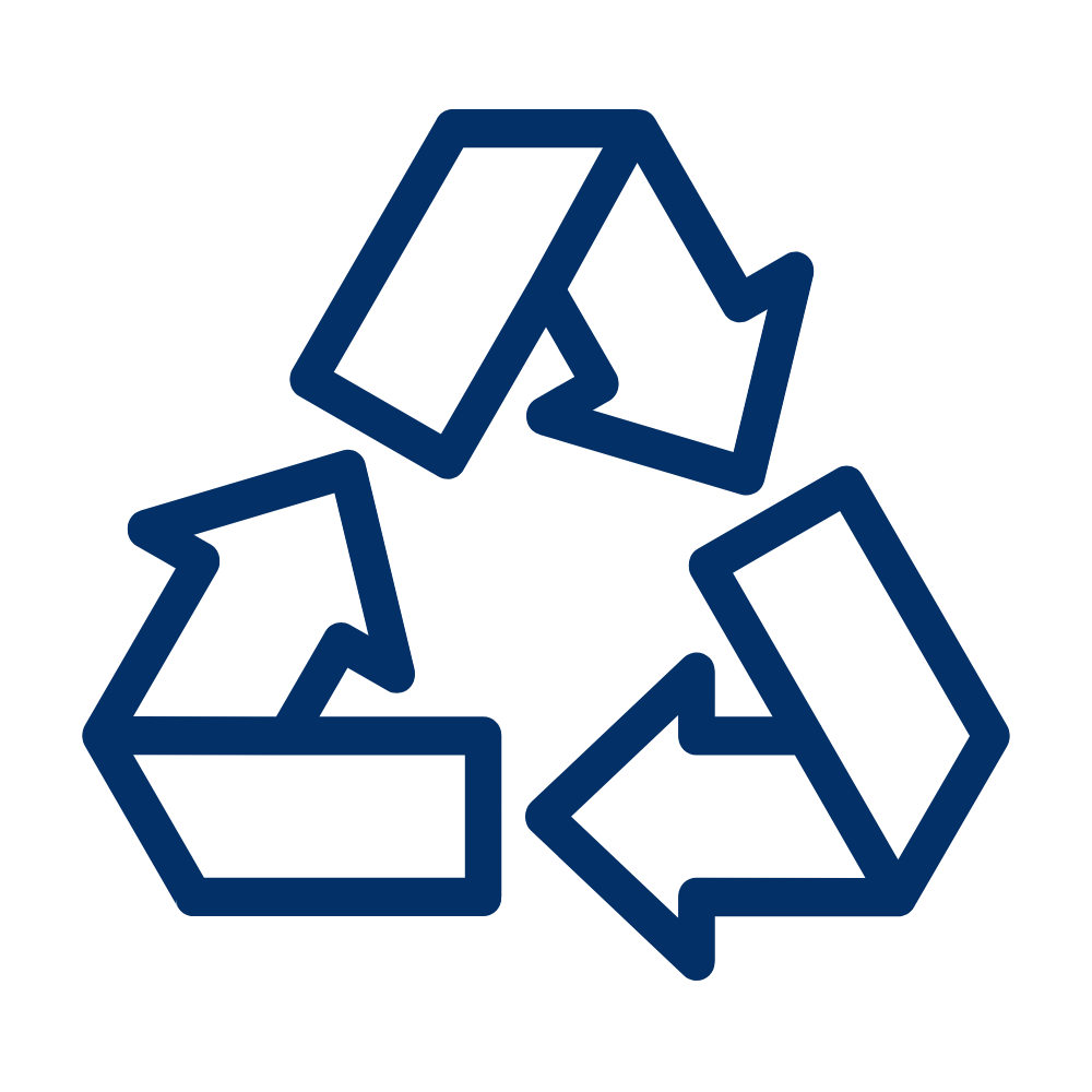 A recycling icon