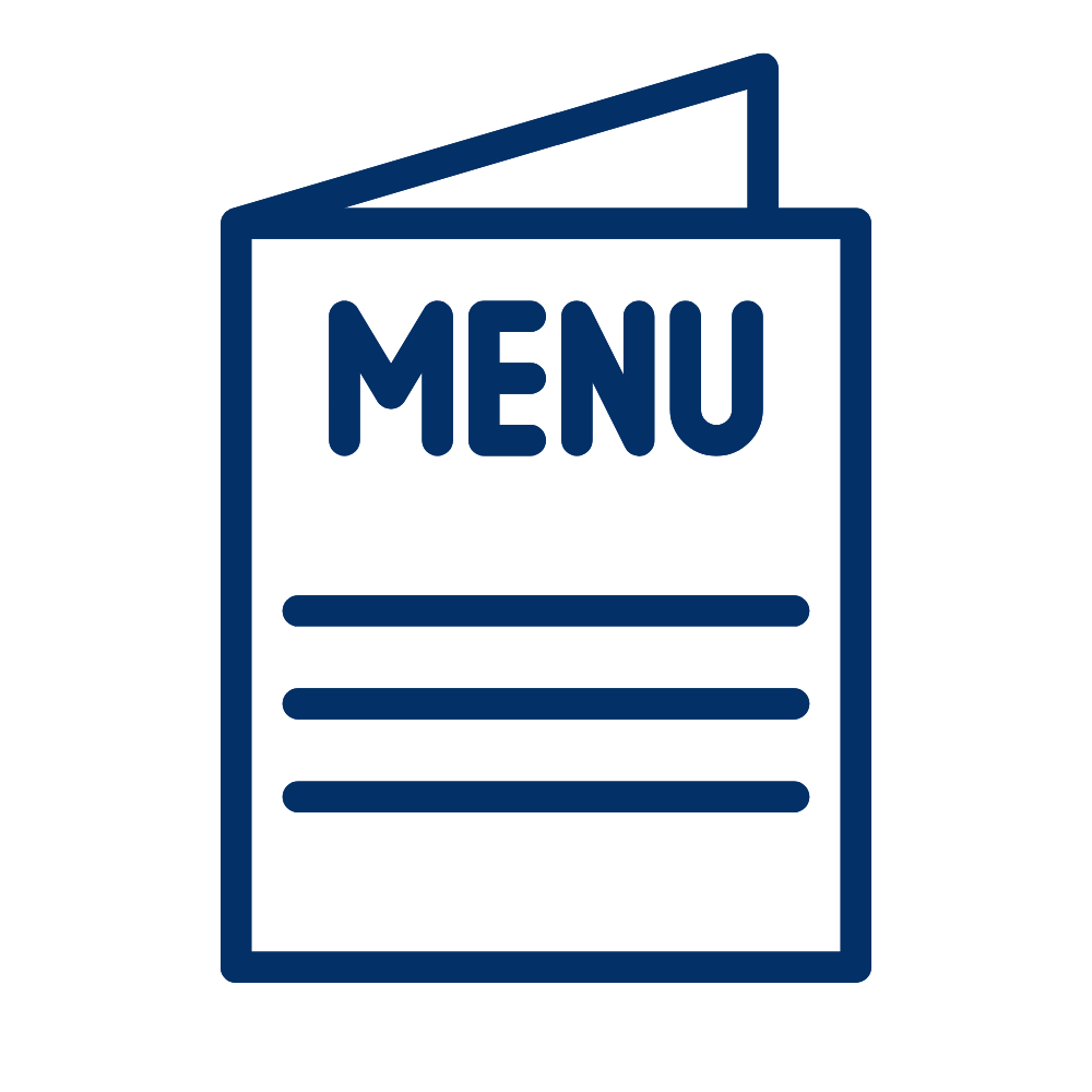 An icon of a menu