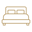 An icon of a double bed