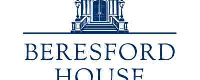 A logo featuring a Victorian-style silhouette entranceway and elegant serif font reading BERESFORD HOUSE