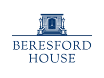 A logo featuring a Victorian-style silhouette entranceway and elegant serif font reading BERESFORD HOUSE