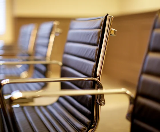 Leather boardroom chairs