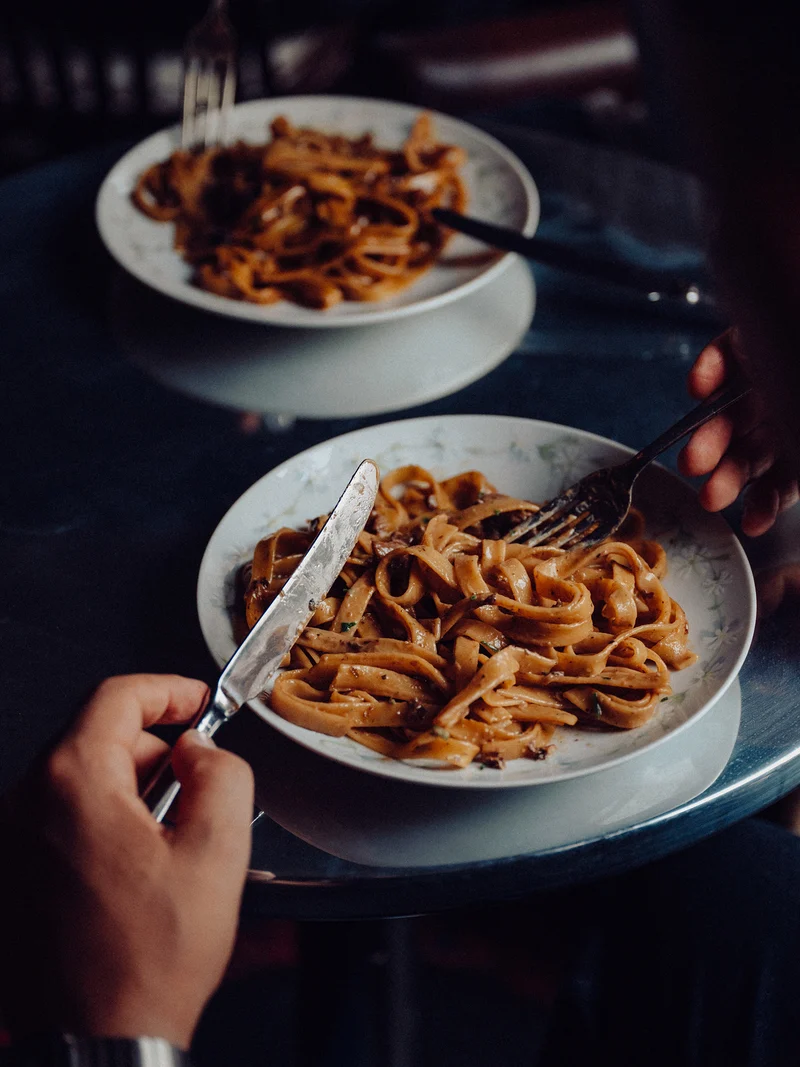 Pasta dishes at The Old Vic