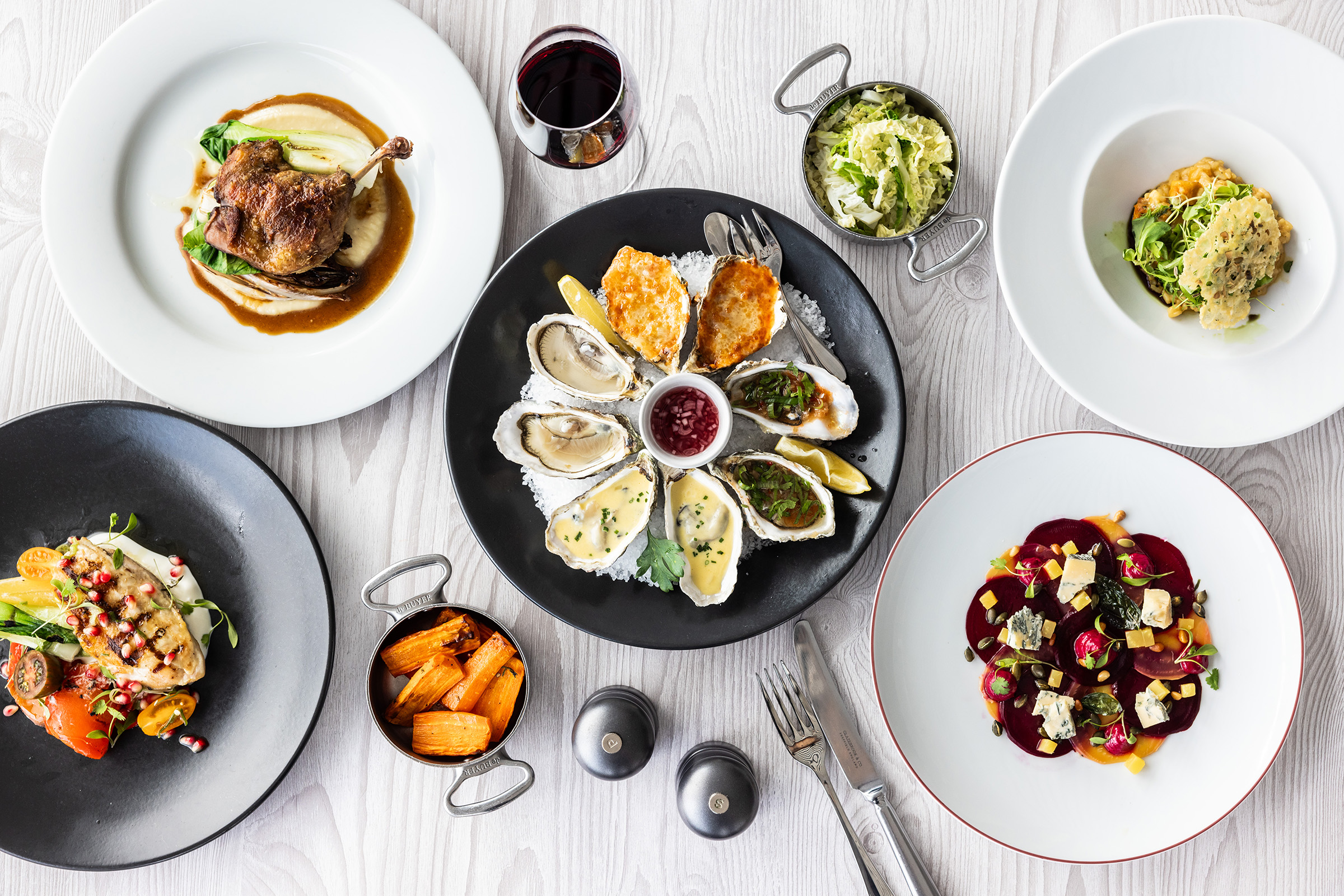 Dishes at Oyster Box