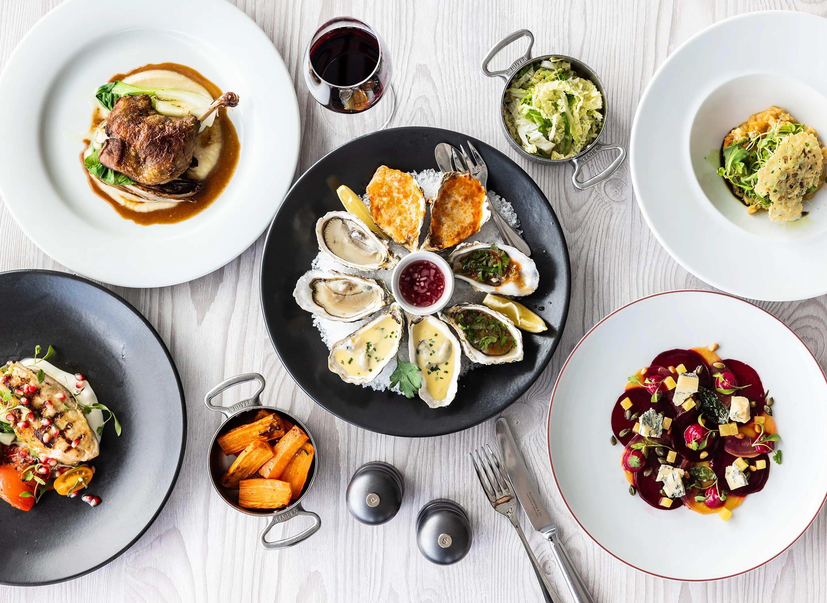 Dishes at Oyster Box